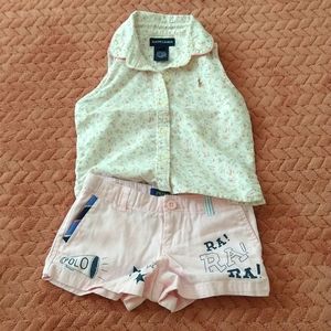 COPY - RALPH LAUREN TODDLER TOP AND SHORTS